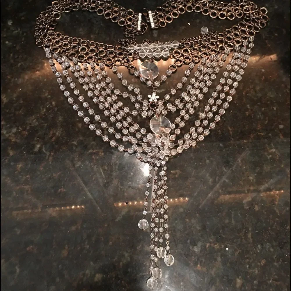 🎃- CHANDELIER BELT w Rhinestone Trim!